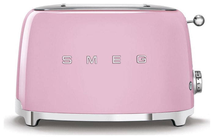 Smeg TSF01PKEU Tostadora de 2 rebanadas Rosa Cadillac