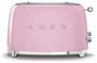Smeg TSF01PKEU Tostadora de 2 rebanadas Rosa Cadillac