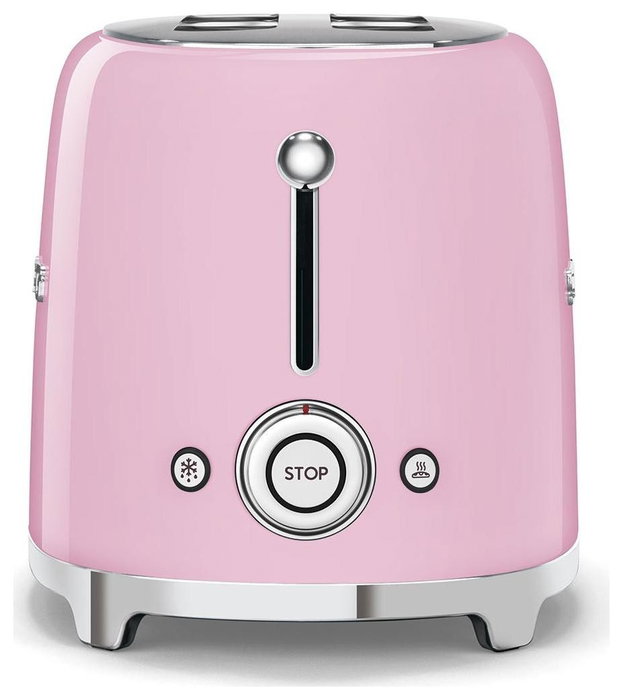 Smeg TSF01PKEU Tostadora de 2 rebanadas Rosa Cadillac