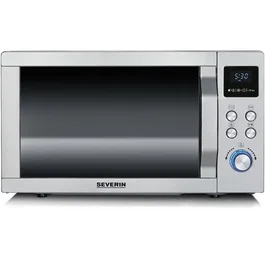 SEVERIN Microondas combinado MW 7774 - Acero inoxidable, 25 L, 48,3 x 43,5 x 28,1 cm