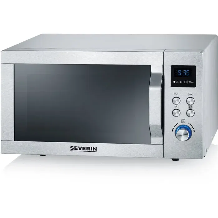 SEVERIN Microondas combinado MW 7774 - Acero inoxidable, 25 L, 48,3 x 43,5 x 28,1 cm