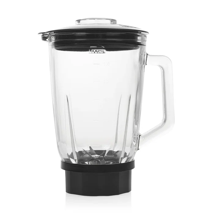 Princess 212092 Batidora de Vaso, 1.5 Litros, 1000W, Negro, Picahielos, 4 Velocidades, Función Pulse, Colección Black Steel