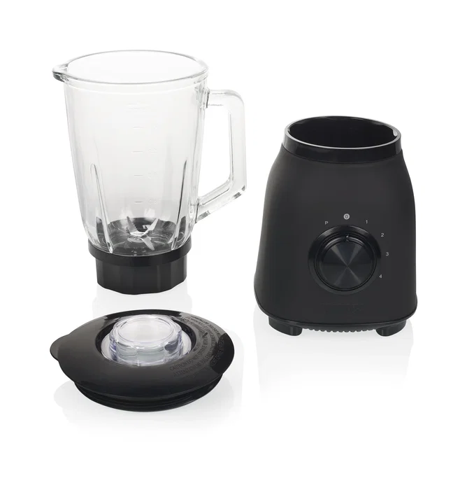 Princess Batidora de vaso Black Steel 212092, 1,5 L, 1000 W, Negro