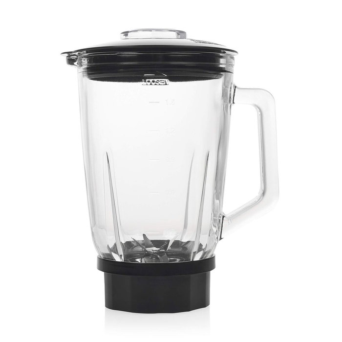 Princess Batidora de vaso Black Steel 212092, 1,5 L, 1000 W, Negro