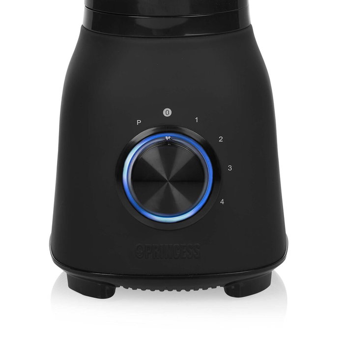 Princess Batidora de vaso Black Steel 212092, 1,5 L, 1000 W, Negro
