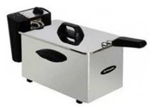 Orbegozo FDR-16 Freidora Sencilla, 1500 W, Capacidad 1.5 Litros, Acero Inoxidable, Termostato Ajustable, Tapa y Tazón Extraíbles para Fácil Limpieza