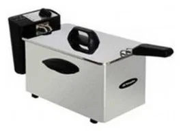 Orbegozo FDR-16 Freidora Sencilla, 1500 W, Capacidad 1.5 Litros, Acero Inoxidable, Termostato Ajustable, Tapa y Tazón Extraíbles para Fácil Limpieza