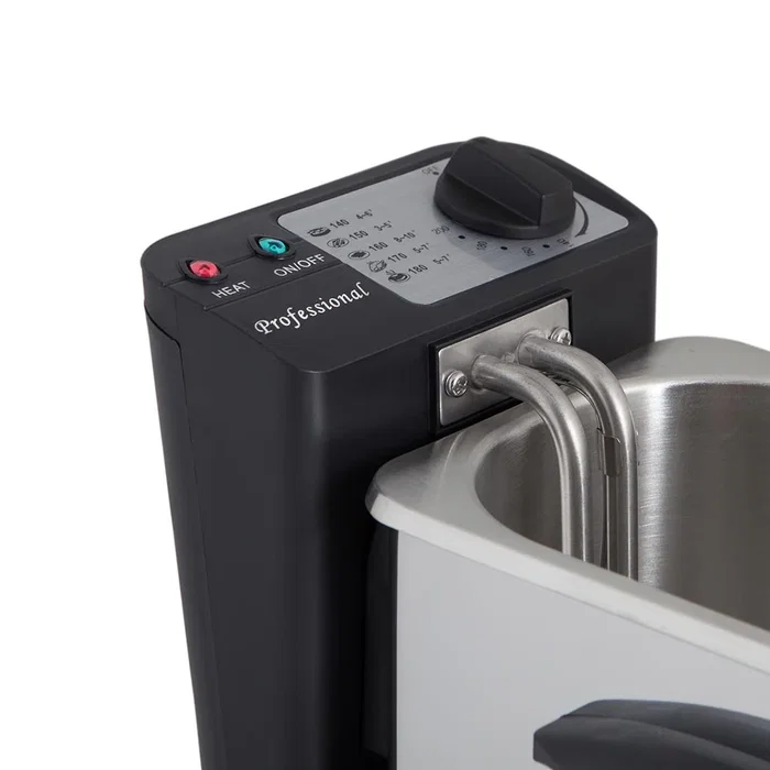 Orbegozo FDR-16 Freidora Sencilla, 1500 W, Capacidad 1.5 Litros, Acero Inoxidable, Termostato Ajustable, Tapa y Tazón Extraíbles para Fácil Limpieza