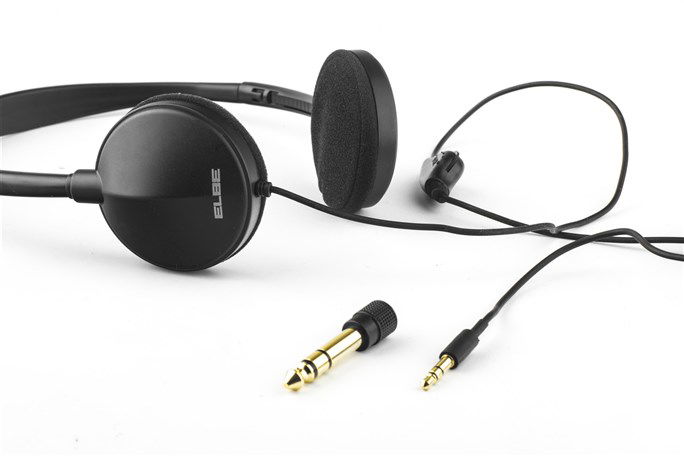 Elbe Auriculares Diadema AU-889-TV Especiales TV Cable 5 Metros con Regulador de Volumen