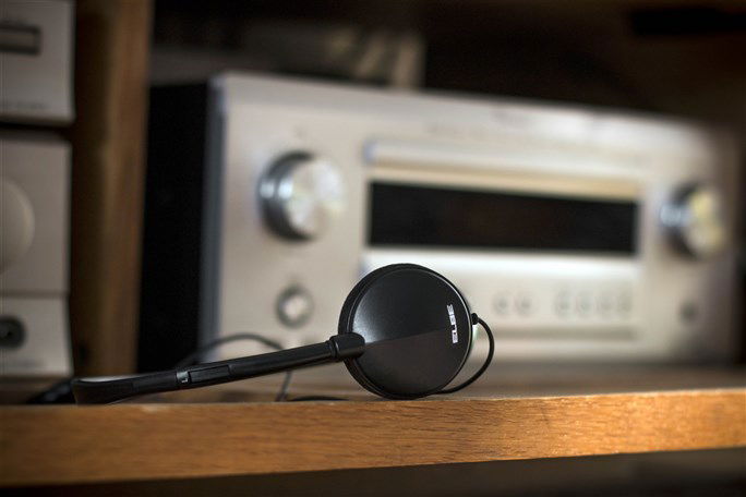 Elbe Auriculares Diadema AU-889-TV Especiales TV Cable 5 Metros con Regulador de Volumen