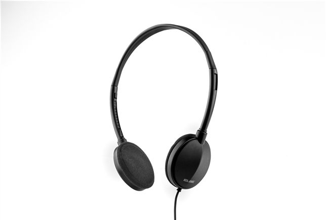 Elbe Auriculares Diadema AU-889-TV Especiales TV Cable 5 Metros con Regulador de Volumen