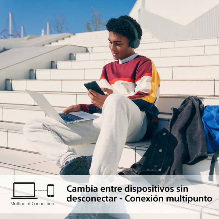 Sony WH-CH520 Auriculares Inalámbricos On-Ear Negro