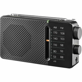 SANGEAN Radio AM/FM horizontal - negro