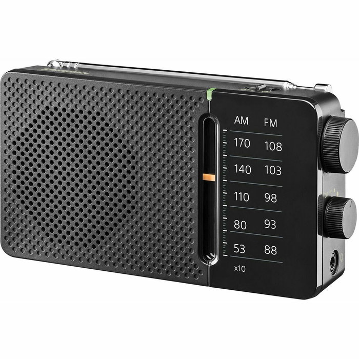 SANGEAN Radio AM/FM horizontal - negro SANGEAN Radio AM/FM horizontal - negro