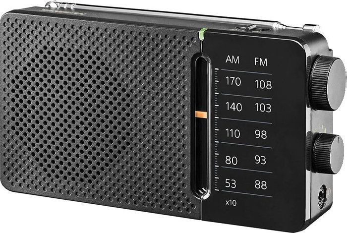 Sangean Radio AM/FM Horizontal – Negro