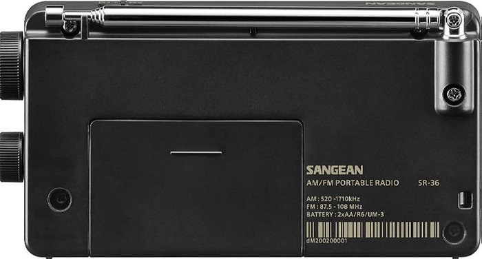 Sangean Radio AM/FM Horizontal – Negro