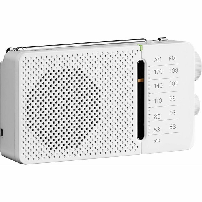 SANGEAN Radio AM/FM horizontal - blanco