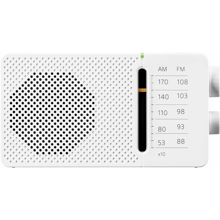SANGEAN Radio AM/FM horizontal - blanco