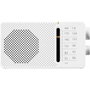 SANGEAN Radio AM/FM horizontal - blanco