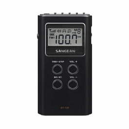 Sangean Radio digital con 15 memorias y receptor digital - Negro