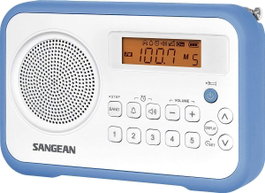 Sangean Radio Digital PR-D18 (Traveller 180) Blanco/Azul