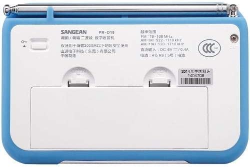 Sangean Radio Digital PR-D18 (Traveller 180) Blanco/Azul