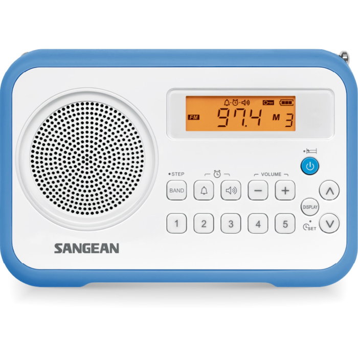 Sangean PR-D18 (Traveller 180) Blanco/Azul Sangean PR-D18 (Traveller 180) Blanco/Azul