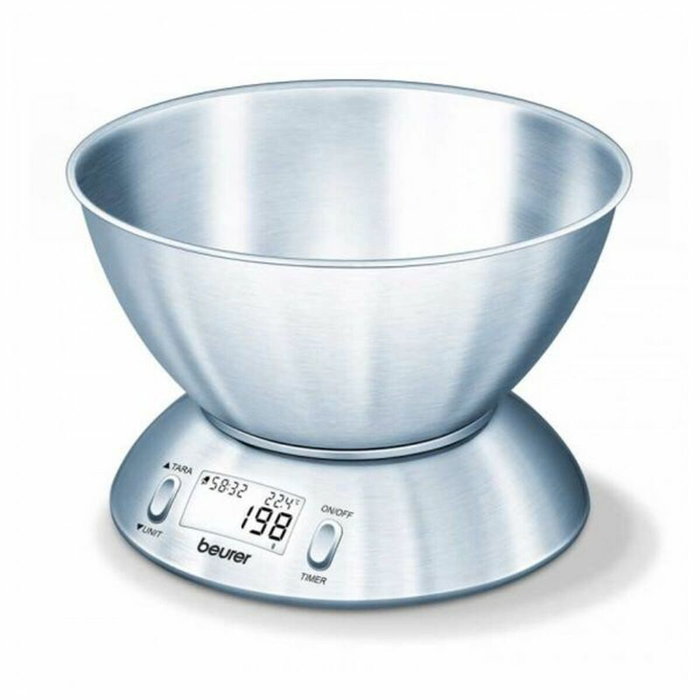 Beurer KS-54 Balanza de cocina de acero inoxidable con bol Beurer KS-54 Balanza de cocina de acero inoxidable con bol