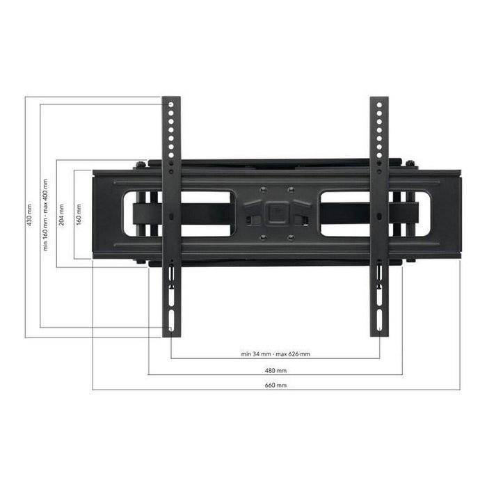 One For All WM4661 Soporte de pared giratorio e inclinable Negro