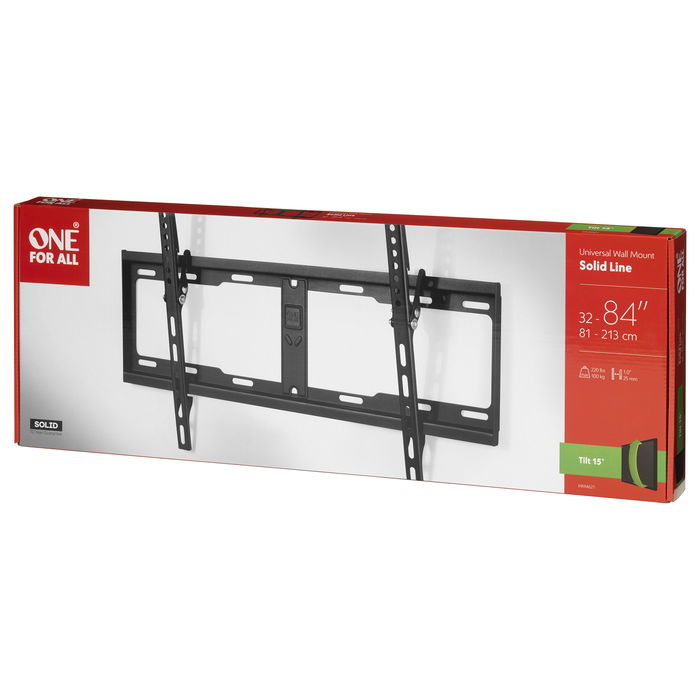 One For All Soporte de Pared para TV WM4621, Inclinable, Negro, para Pantallas de 32 a 84 Pulgadas One For All Soporte de Pared para TV WM4621, Inclinable, Negro, para Pantallas de 32 a 84 Pulgadas