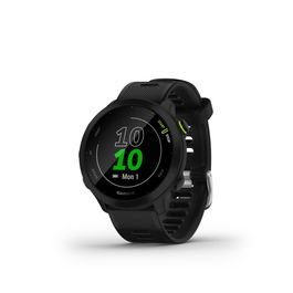 Garmin Forerunner 55 - Reloj GPS Inteligente Deportivo para Running con Monitor Cardíaco en Muñeca, Pantalla Color, Seguimiento de Estrés y 2 Semanas de Batería, Color Negro