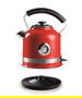 Ariete 2854/00 Hervidor Eléctrico Moderna Rojo 1.7 Litros Acero Inoxidable Termómetro Apagado Automático Diseño Elegante Objeto de Cocina