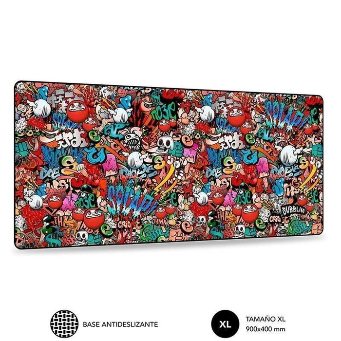 Subblim Alfombrilla Graffiti XL Multicolor