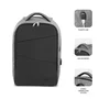 SUBBLIM Mochila Secure V2 AP Antirrobo para Portátil 16" (40.6 cm) Gris, Apertura Trasera, Doble Cremallera, USB, Air Padding, Compartimento Acolchado