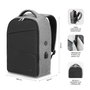 Subblim Mochila Secure V2 AP Antirrobo 16 pulgadas Gris/Negro