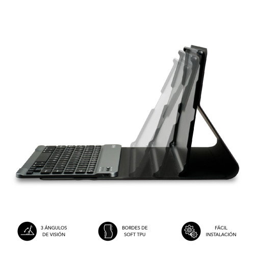 Subblim Funda con Teclado Bluetooth KeyTab Pro Extraíble para Lenovo Tab M10 Plus 3a Gen 10.6” TB-125F/128F - SUBKT3-BTL300, Diseño Ultradelgado