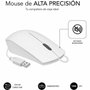 Subblim Combo Business Slim Silencioso Teclado y Ratón Blanco USB