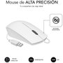 Subblim Combo Business Slim Silencioso Teclado y Ratón Blanco USB