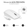 Subblim Combo Business Slim Silencioso Teclado y Ratón Blanco USB
