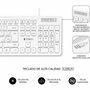 Subblim Combo Business Slim Silencioso Teclado y Ratón Blanco USB