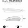 Subblim Combo Business Slim Silencioso Teclado y Ratón Blanco USB