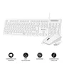 Subblim Combo Business Slim Silencioso Teclado y Ratón Blanco ESP
