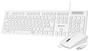 Subblim Combo Business Slim Silencioso Teclado y Ratón Blanco USB