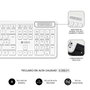Subblim Combo Business Slim Silencioso Inalámbrico 2.4G Blanco