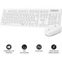 Subblim Combo Business Slim Silencioso Inalámbrico 2.4G Blanco