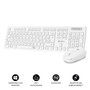 Subblim Combo Business Slim Silencioso Inalámbrico 2.4G Blanco