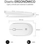 Subblim Combo Business Slim Silencioso Inalámbrico 2.4G Blanco