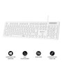 Subblim Teclado Business Slim Silencioso Blanco USB