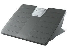 Fellowes Reposapiés Ajustable Office Suites Microban Negro/Plata