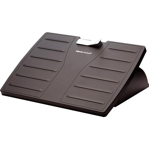 Fellowes Reposapiés Ajustable Office Suites Microban Negro/Plata